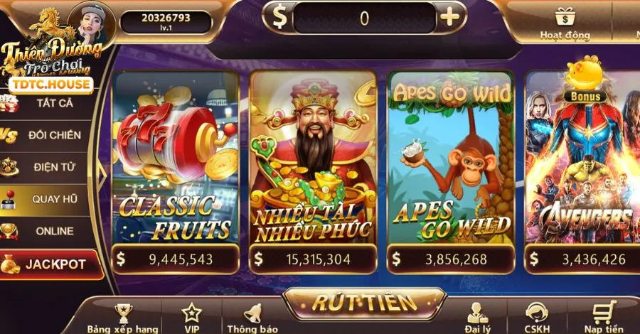 Máy đánh bạc theo chủ đề đa dạng tại 32win11 nổ hũ
